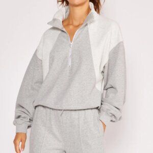 NEW Cream Yoga Sweatshirt Sweatpant Set